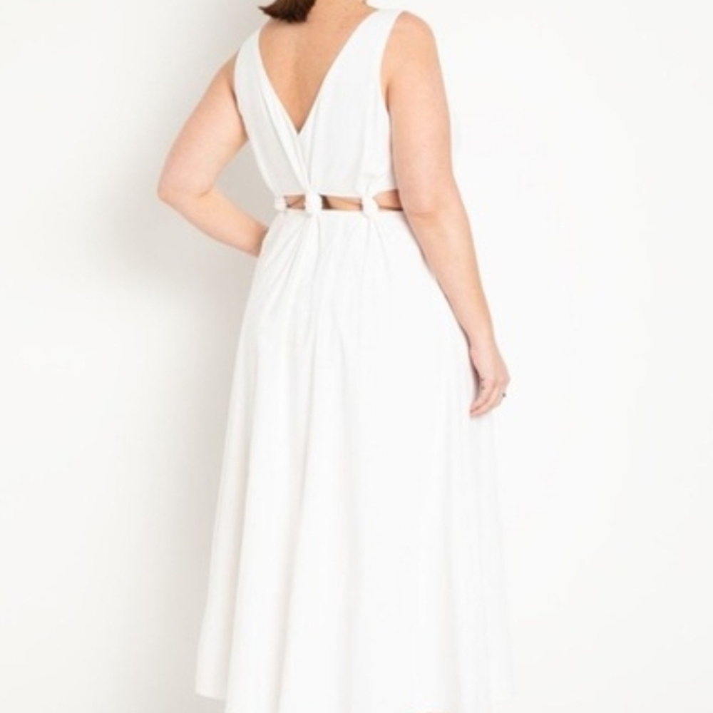 Eloquii White Backless Dress